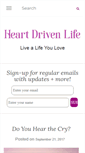 Mobile Screenshot of heartdrivenlife.com